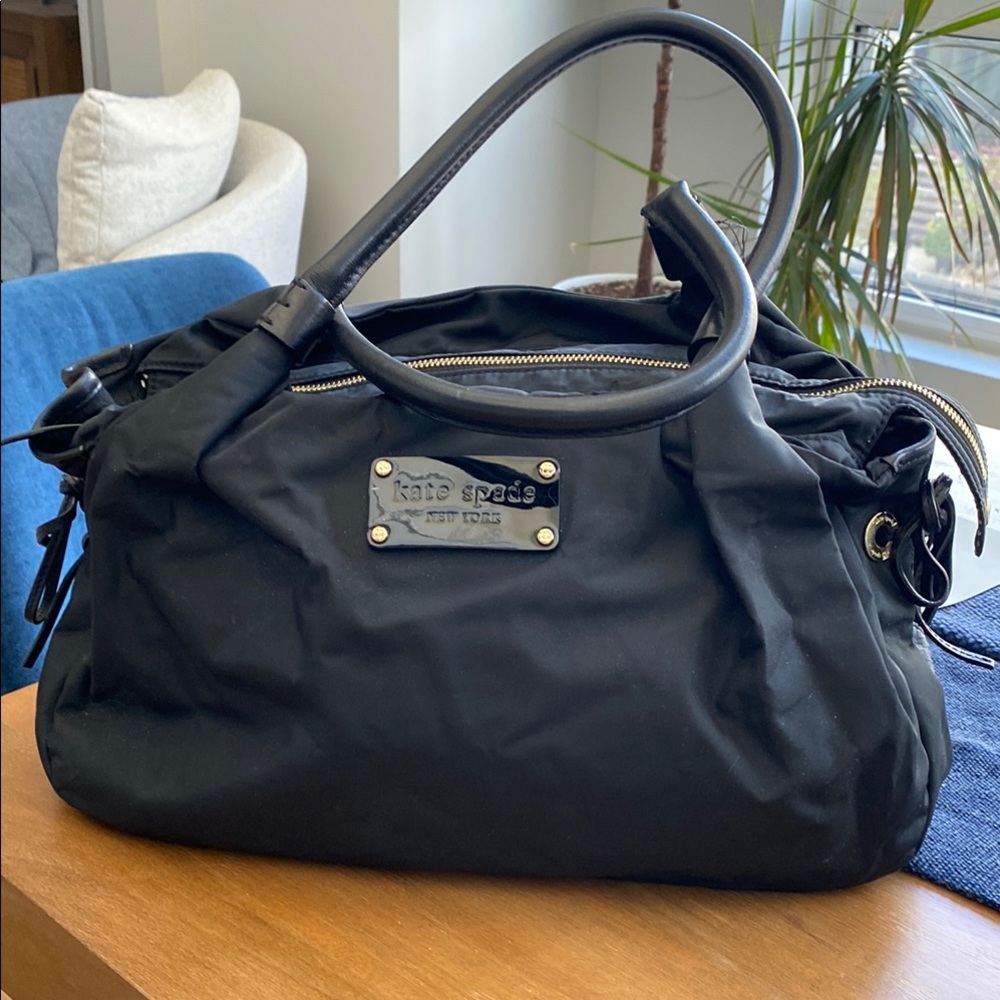 Kate Spade Black Shoulder Bag with Hobo Silhouette